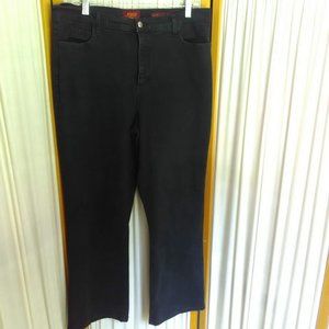 **3/$40** Black NYDJ Straight leg Jeans Stretch (34 x 40)